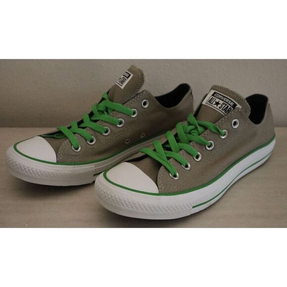 Converse 142389C Men's 8 Women's 10 Gray/Green Low Top Chuck Taylor Sneakers - Picture 6 of 9